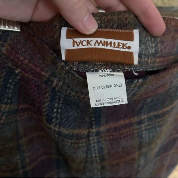 Vintage Jack Winter Plaid Midi Skirt Women’s 100% Wool Multicolor 28” Waist - Picture 5 of 7